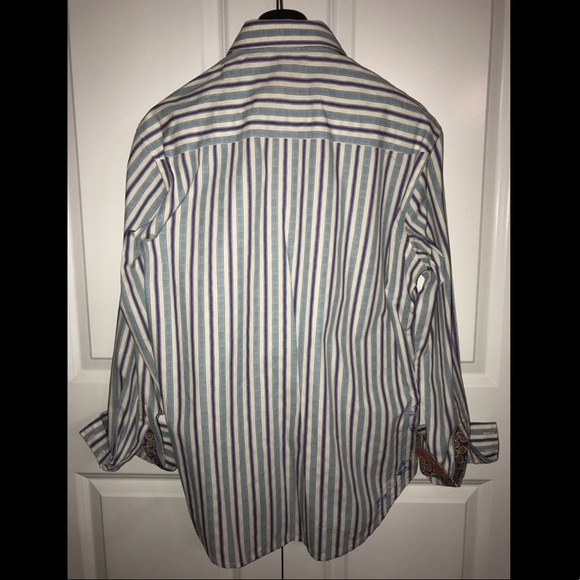 Robert Graham Shirt Mens Button Down Size L - Picture 2 of 8